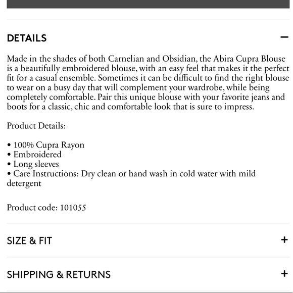 Johnny Was Abira Cupra Blouse - Picture 6 of 6